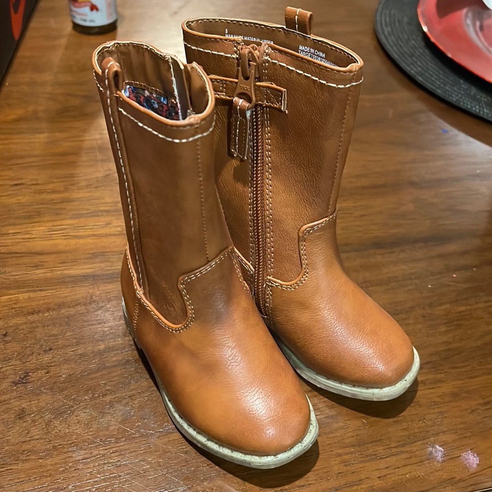 Toddler Girls’ AUBRIELLA Zipper Riding Boots - Cat & Jack